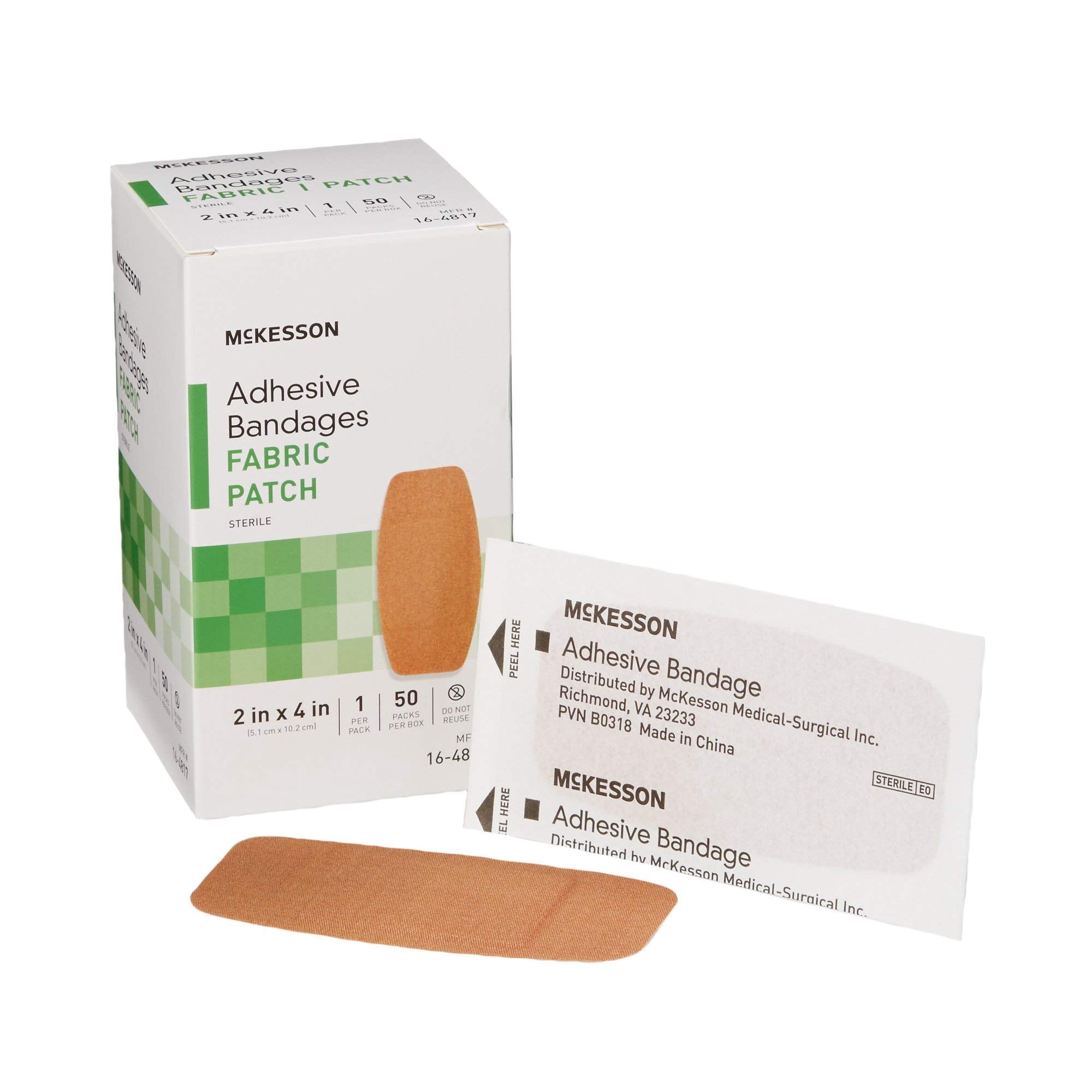 Vendajes Adhesivos Mckesson, Tela Estéril, 5 X 10 Cm, 50 Unidades