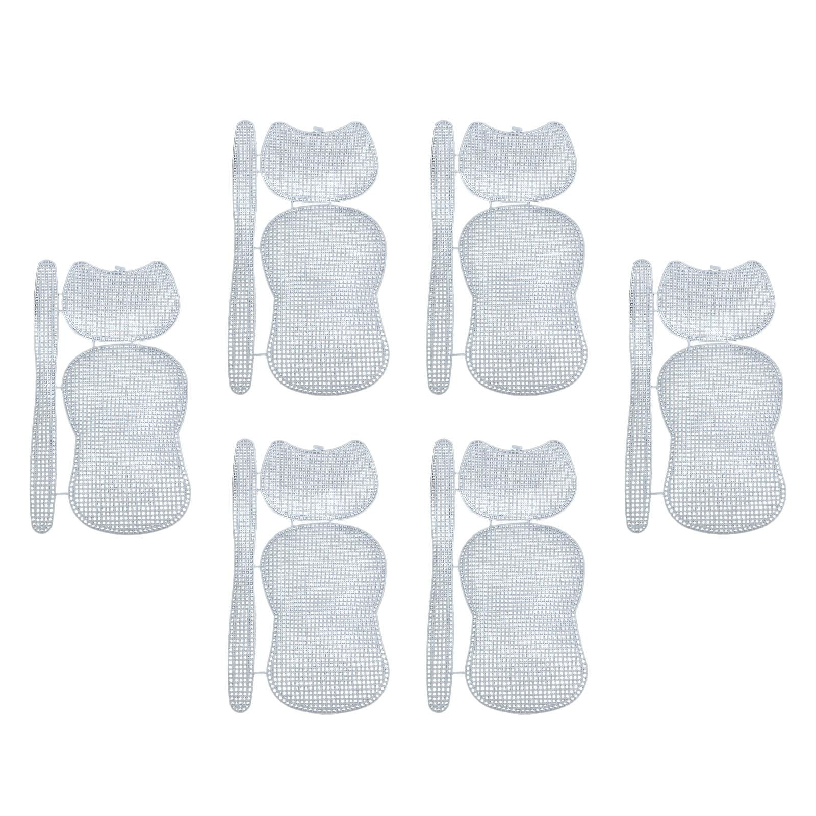 Bothyi - 6 Hojas De Lona De Plástico De Malla Hechas A Mano Transparentes Para Hacer Bolsas De Manualidades.