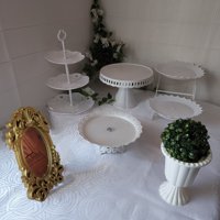 Ventitas Candy Bar - Set 7 Piezas Candy Bar (Porta Torta, Porta Cupcake, Bandeja, Adorno)