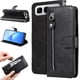 thumbnail image 1 of Funda tipo cartera para Infinix Smart10 Plus con bolsillo con cremallera y ranuras para tarjetas – Función de soporte Negro, 1 of 5