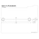 thumbnail image 3 of Juego de accesorios de baño Kingston Brass Water Onyx, 4 piezas, 3 of 3