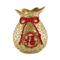 Bothyi - Resina Lucky Fortune Bag Florero Decorativo Para Fiesta De Oficina En El Hogar