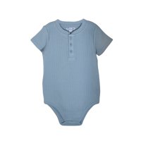 Pumucki - Body Acanalado Celeste Talla 0-3 Meses