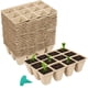 thumbnail image 1 of Bandejas para sembrar semillas GROWNEER, 28 celdas, macetas de turba, paquetes de 24 unidades, 1 of 6