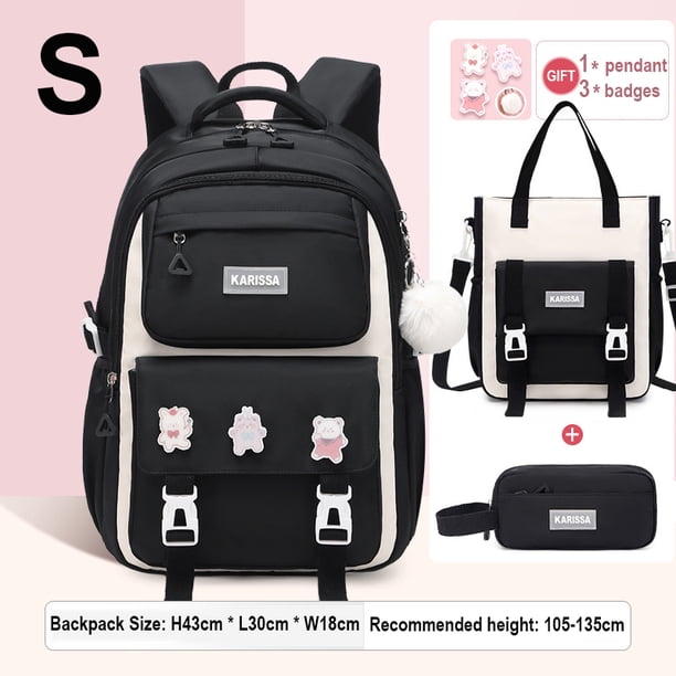 School Backpacks For Teenagers Kawaii Girls Backpack for School Elementary Student Bag Child Girl Bookbag with Tuition Tote Bag