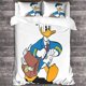 thumbnail image 3 of Entemah Donald Duck Duvet Cover Set, 3D Cute Anime Quilt Cover Bedding Set with Pillowcases, 3 of 3