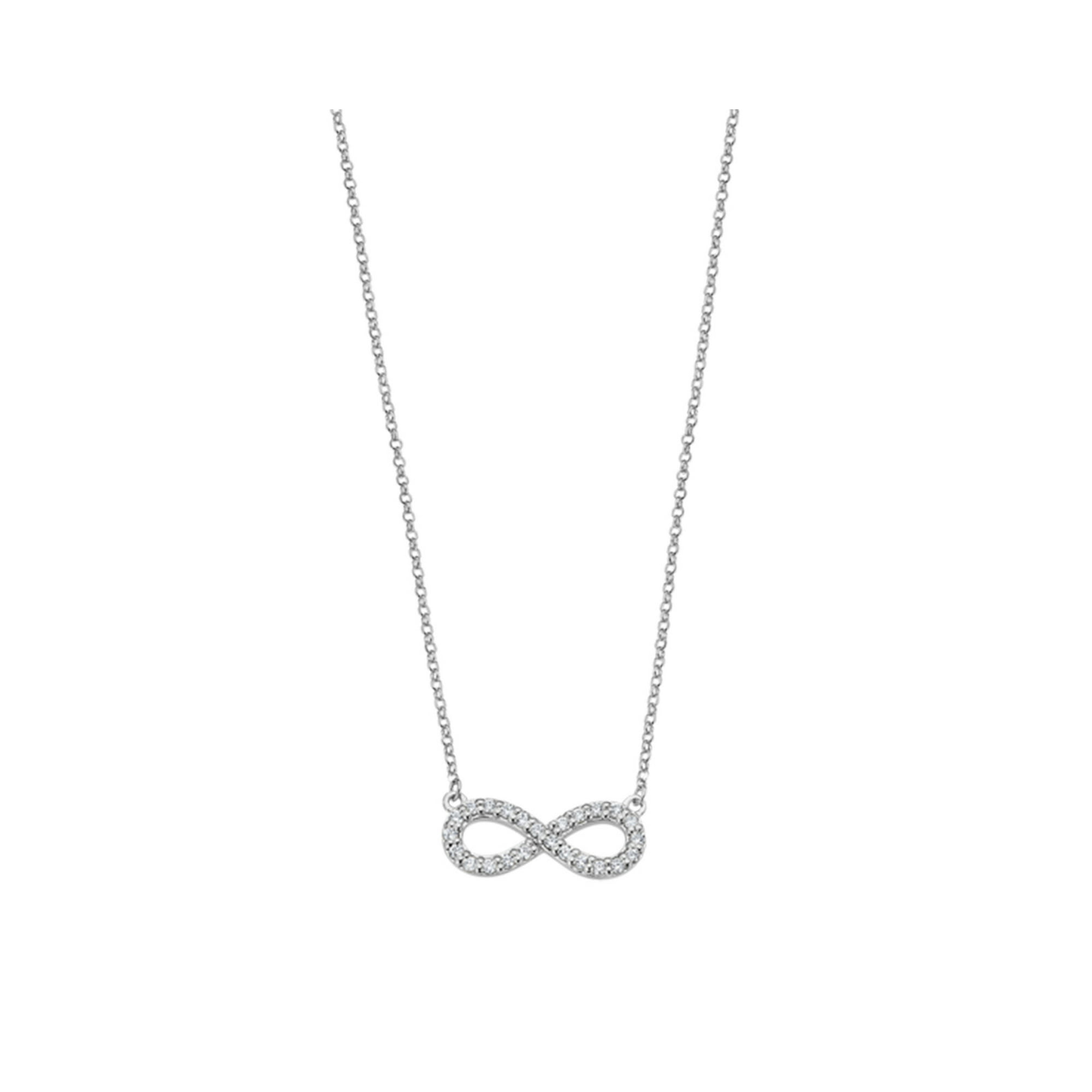 LOTUS Silver Collana infinita bianco girocollo collana pietre LP1253-11