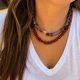 thumbnail image 2 of Collar de Amatista Natural con Cuentas en Forma de Corazón – amor, protección y paz interior, 2 of 4