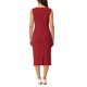 thumbnail image 3 of INSPIRE CHIC Vestido formal midi sin mangas con cuello barco para mujer, atuendo de maestra para el regreso a clases, rojo XL, 3 of 5