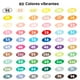 thumbnail image 3 of Marcadores De Acrílico 60 Colores Punta Pincel, 3 of 6