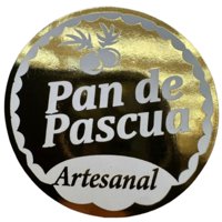 Genérico - Sticker Pan De Pascua 100Un 38Mm Blanco