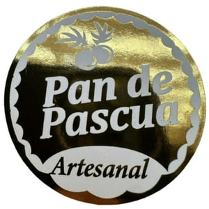 Genérico - Sticker Pan De Pascua 100Un 38Mm Blanco