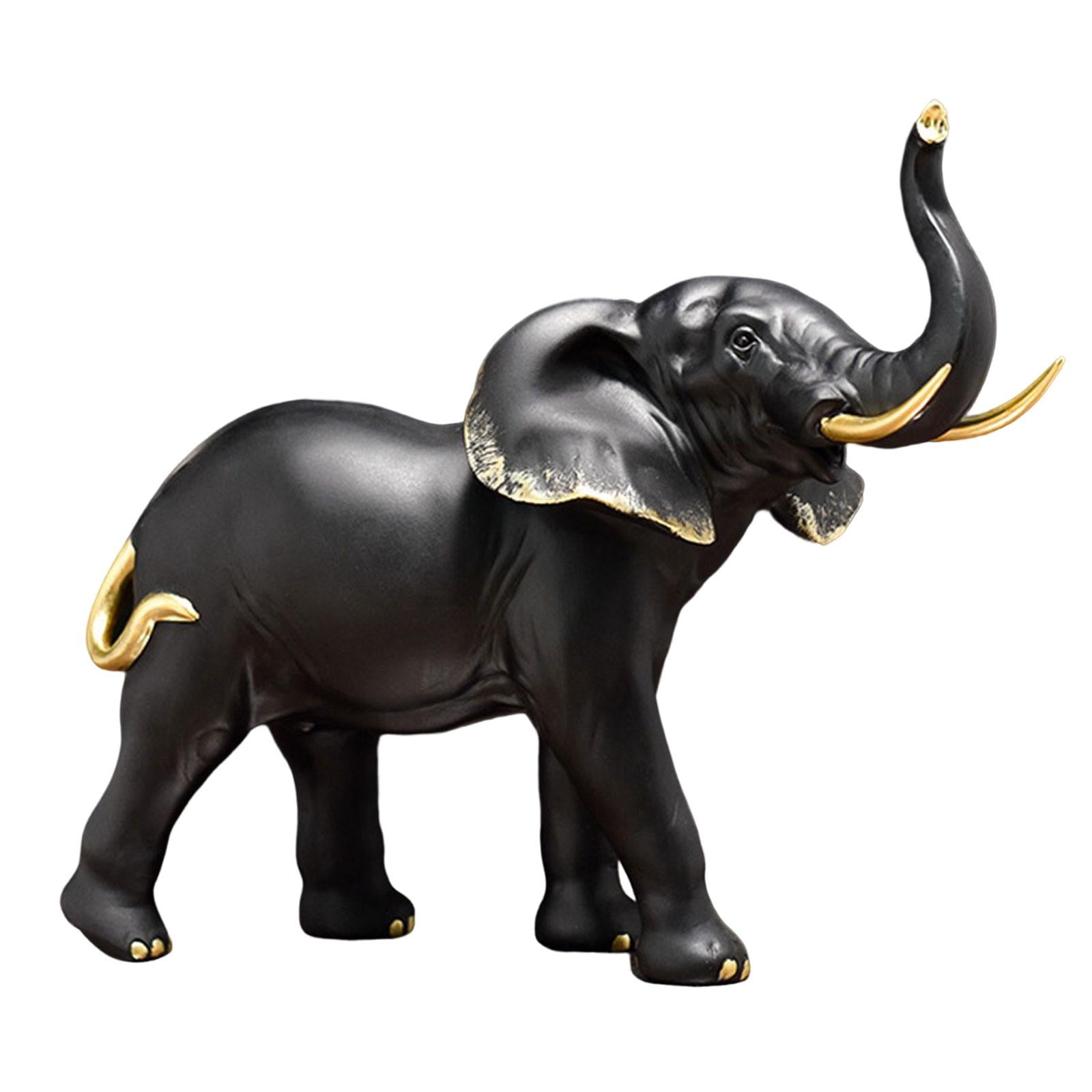 Magideal - Estatua De Moderna, Escultura Hecha A Mano De Riqueza, Regalo, Estatuilla, Mesa, Bar, Decoración, Decoración De Apartamento Y Dormitorio Cabeza Negra Arriba