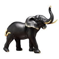 Magideal - Estatua De Moderna, Escultura Hecha A Mano De Riqueza, Regalo, Estatuilla, Mesa, Bar, Decoración, Decoración De Apartamento Y Dormitorio Cabeza Negra Arriba