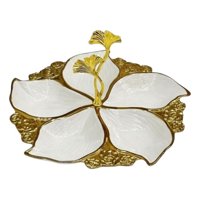 Genérico - Bandeja Decorativa Centro Mesa Flor Imperial Ginkgo Jhn