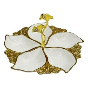 Genérico - Bandeja Decorativa Centro Mesa Flor Imperial Ginkgo Jhn