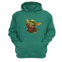 Genérico - Polerón Canguro Yoda Bebe Sw Verde Aguamarina Talla Xl Unisex