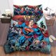thumbnail image 1 of Superman Dc Comics Character Justice League Quilt Duvet Cover Set Bedding Double3-Piece Bedding Set, 1 of 5