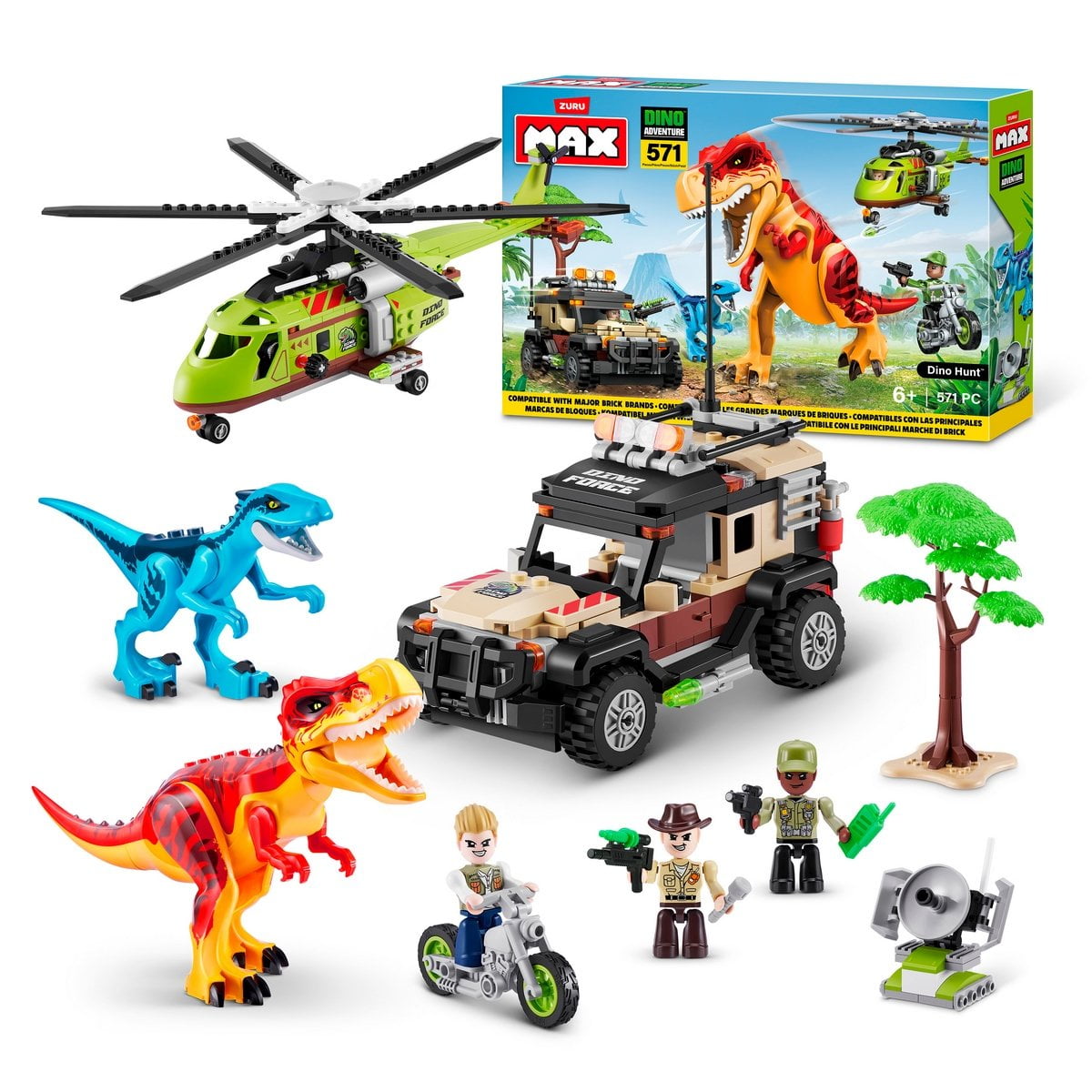 Bloques Max 571 Piezas Dino Escape Construcción