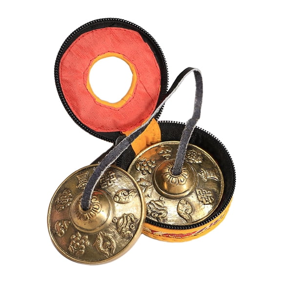 Platillos Tibetanos Tingsha Fáciles De Tocar Decoración De Yoga Campanas Ligeras Estilo B