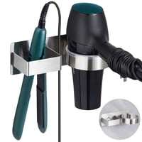 Soporte Para Secador De Pelo Oukimly, De Acero Inoxidable, Montado En La Pared