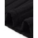 thumbnail image 5 of Vestidos de Día de San Patricio para Mujer de Talla Grande Agnes Orinda, Vestido Largo Ajustado de Punto Acanalado con Abertura Lateral, Cuello Redondo, Manga Larga, Ajuste Ceñido, 4X Negro, 5 of 5