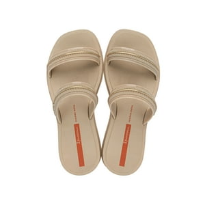 Sandalia Mujer Beige Glow Slide Ipanema