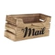 thumbnail image 1 of Caja De Almacenamiento De Madera Para Correo, Buzón De Mesa Decorativo Hecho A Mano, 26x10x12cm, 1 of 5
