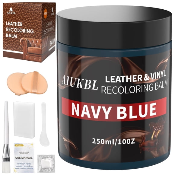Bálsamo recolorante de piel AIUKBL Leather Dye Azul Marino