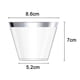 thumbnail image 5 of Paquete de 50 vasos de cóctel de plástico de 9 oz, vasos de plástico transparente con borde resistente, vasos desechables para bodas, fiestas de cumpleaños y aniversarios., 5 of 8