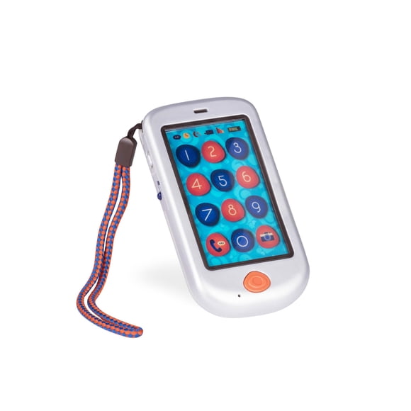 Toy Phone B. toys ¡Hola! Phone Silver para niños pequeños de 18 meses o más