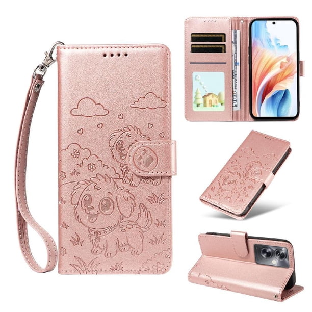 Funda Billetera FOXDOCK Compatible con OnePlus Nord N30SE 5G, Diseño Perrito Tierno, Ranuras para Tarjetas y Soporte Plegable