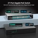 thumbnail image 2 of Conmutador PoE NICGIGA de 24 puertos Gigabit con 24 puertos PoE+ de 300 W, 2 of 7