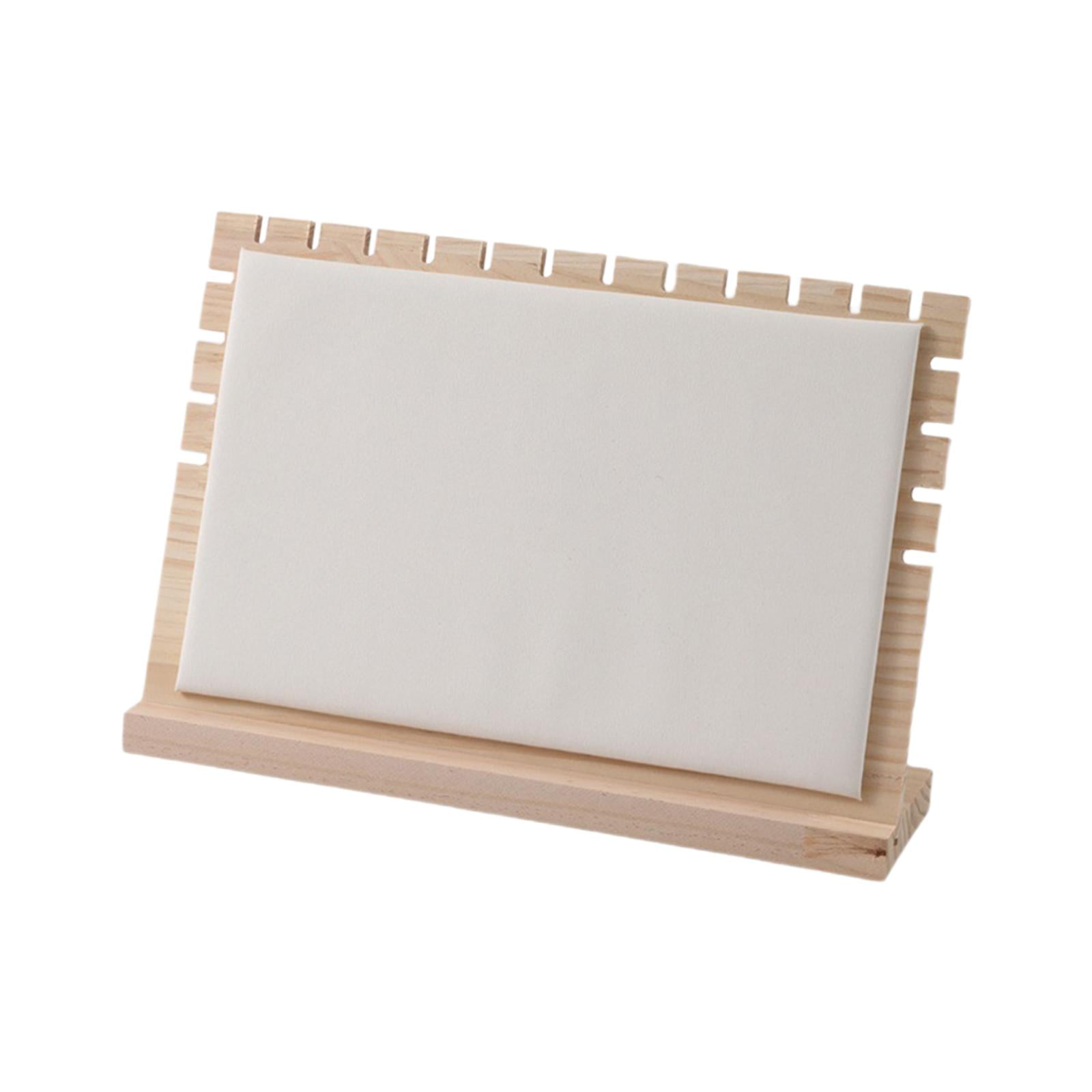 Ioensy - Tablero De Exhibición De Collares, Organizador De Joyas De Madera Para Vitrina, Dormitorio, Hotel, Blanco