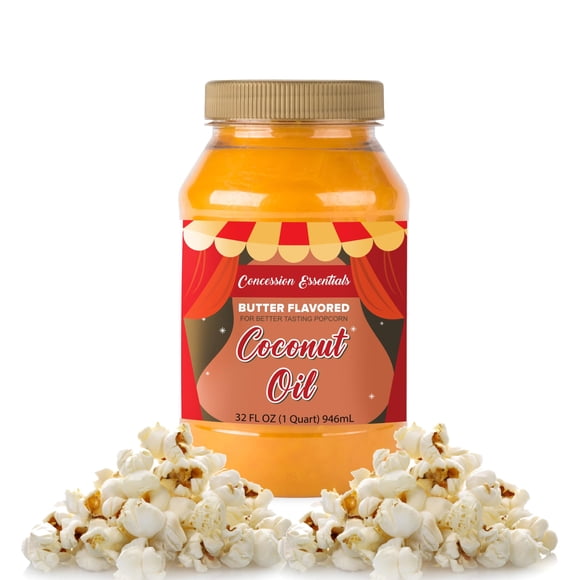 Aceite de coco con palomitas de maíz Concession Essentials, 946 ml, paquete de 1