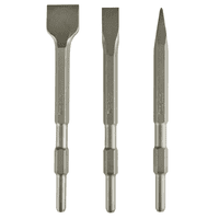 Juego De Cinceles 3 Piezas Hexagonales 17Mm Makita D-71320