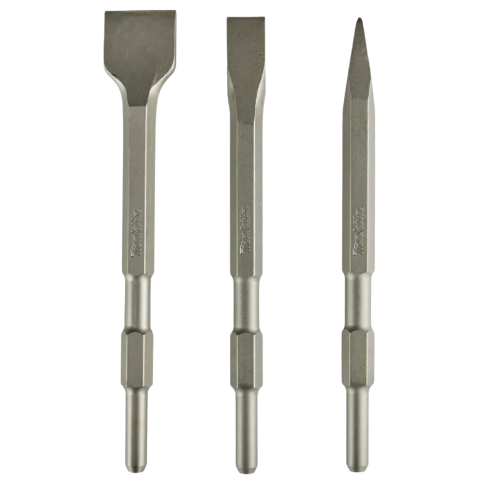 Juego De Cinceles 3 Piezas Hexagonales 17Mm Makita D-71320
