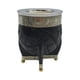 thumbnail image 1 of Mate Imperial Negro de Calabaza Cuero Labrado con Alpaca negro Forja, 1 of 4