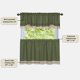 thumbnail image 5 of Juego de cortinas para ventana ACHIM Darcy verde/camel con filtrado de luz, 5 of 6