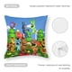 thumbnail image 5 of Critters Sonrientes Fundas de almohada de terciopelo con tema, regalos de funda de almohada, decoración para el hogar, cojín de lanzar, regalo de cumpleaños para fans y parejas. 45cm x 45cm., 5 of 6