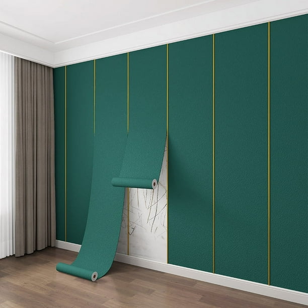 Solid Color Embossed Wallpapers, Self-Adhesive Wall Decals For Home, Removable Wall Stickers