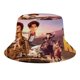 thumbnail image 1 of Niños Búfalo Sombrero bucket para adultos, gorra de protección solar, sombrero de pescador plegable para viajes al aire libre, pesca y actividades de verano, 1 of 6