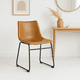 thumbnail image 2 of Silla Burgos de Comedor o Living de Cuero Sintético y Metal Industrial, 2 of 7