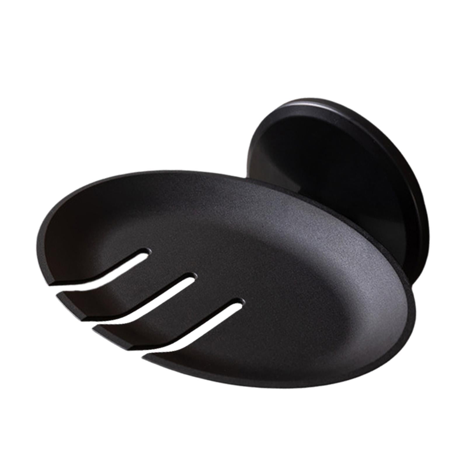 Magideal - Caja De Jabón Perforada Caja De Jabón Soporte De Caja Accesorios De Baño Caja De Contenedor De Jabón Cubierta De Jabón Jabonera Desmontable Montada En Negro