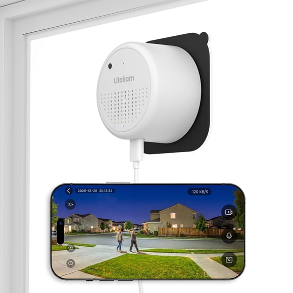 Cámara para ventana litokam 3MP 2K WiFi 6 con visión nocturna con IA