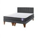 thumbnail image 3 of Cama Europea Aura 2 Plazas + Respaldo Tubular Madera Gris, 3 of 3