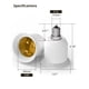 thumbnail image 5 of Paquete de 10 Adaptadores de Casquillo de Lámpara JACKYLED de E12 a E26/E27 90-220V, 5 of 7