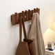 thumbnail image 5 of Perchero de pared QUELLANCE Wood con 8 ganchos en madera de nogal, 5 of 7