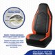 thumbnail image 4 of Funda de Asiento para Coche Skechers con Espuma de Memoria Impermeable Naranja, 4 of 8