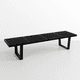 thumbnail image 1 of Banqueta de Madera y Metal George Nelson 160cm - Negra, 1 of 7